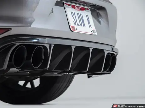 Latest ECS Tuning Carbon Fibre Rear Diffuser - Golf Mk7 R