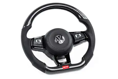 APR Carbon Fibre / Perforated Leather Steering Wheel Golf Mk7 R / GTI / GTD Super Sale