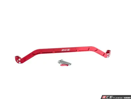ECS Front Subframe Brace - Red Anodized - MQB 2wd Models w/Steel Subframe Fan Favorite