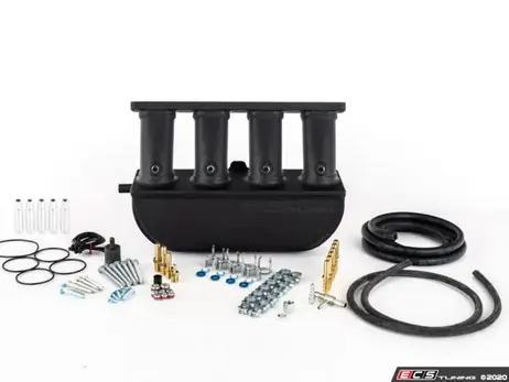 ECS Tuning Aluminum Intake Manifold With Fitting Kit - Wrinkle Black Finish - 2.0TFSI Fresh Stock