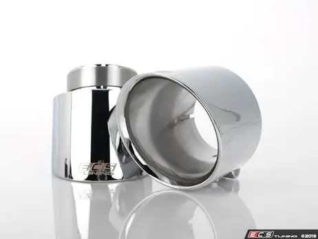 ECS Tuning 4" OE Fit Exhaust Tips - Chrome - Pair - Mk6/Mk7 GTI No Minimum Order