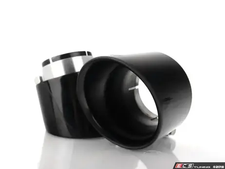 Viral ECS Tuning 4" OE Fit Exhaust Tips - Black Chrome - Pair - Mk6/Mk7 GTI