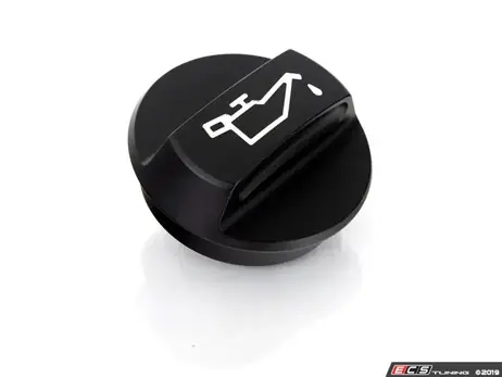 Same Day Shipping ECS Tuning Billet Engine Oil Cap - Black Anodized - 2.0TFSI/TDI/V6