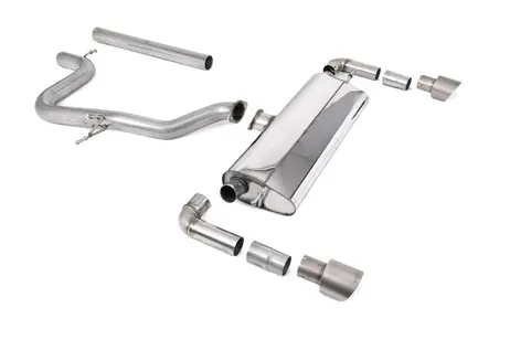 Milltek Cat Back Non-Res with GT-100 Titanium Trims - Leon - Cupra R 310PS Best Seller