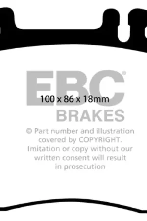 Price Cut EBC 98-99 Mercedes-Benz CL500 5.0 Ultimax2 Front Brake Pads — PMD Premier Motoring Development