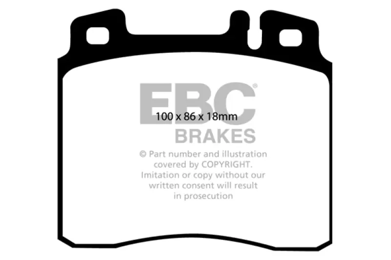 Price Cut EBC 98-99 Mercedes-Benz CL500 5.0 Ultimax2 Front Brake Pads — PMD Premier Motoring Development