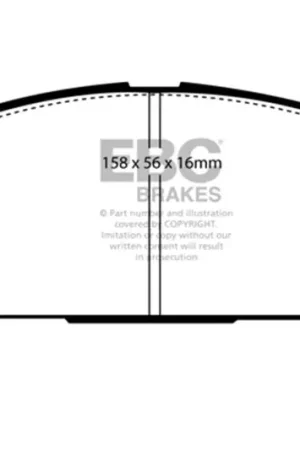 Best Price EBC 03-06 Acura MDX 3.5 Ultimax2 Front Brake Pads — PMD Premier Motoring Development