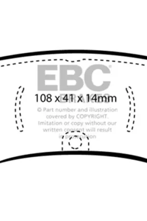 Worldwide Shipping EBC 08-09 Buick Allure (Canada) 5.3 Ultimax2 Rear Brake Pads — PMD Premier Motoring Development