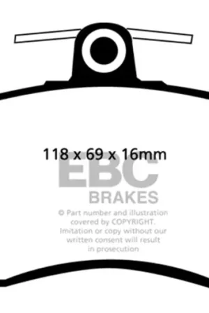 EBC 97-02 Volkswagen Cabriolet 2.0 Ultimax2 Front Brake Pads — PMD Premier Motoring Development Price Cut
