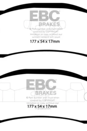 Professional Grade EBC 97-99 Jeep Cherokee 2.5 82mm High Rotors Ultimax2 Front Brake Pads — PMD Premier Motoring Development