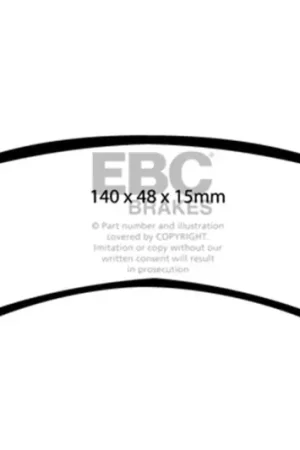 EBC 00-02 Ford Explorer Sport 4.0 2WD (Phenolic Pistons) Ultimax2 Rear — PMD Premier Motoring Development Holiday Sale