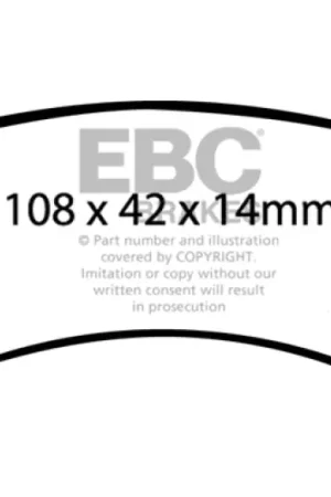 EBC 00-05 Buick Le Sabre (FWD) 3.8 (15in Wheels) Ultimax2 Rear Brake P — PMD Premier Motoring Development Best Price