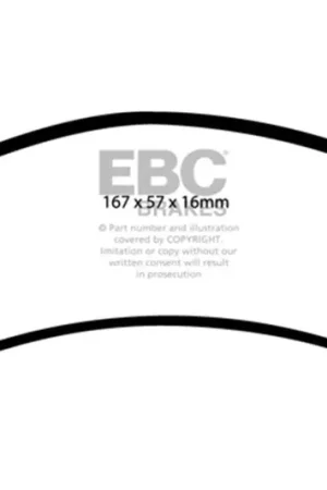 EBC 98-05 Chevrolet Blazer 4.3 2WD Ultimax2 Front Brake Pads — PMD Premier Motoring Development Markdown