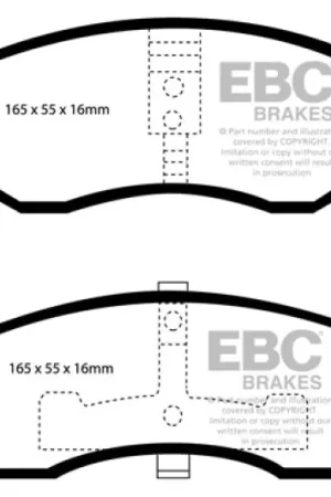 Markdown EBC 99-04 Chrysler 300M 3.5 Ultimax2 Front Brake Pads — PMD Premier Motoring Development