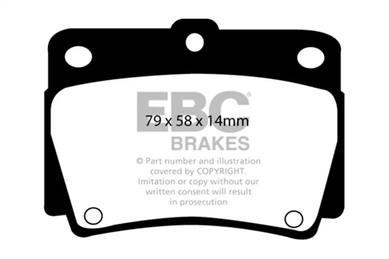 EBC 97-00 Mitsubishi Montero Sport 2.4 Ultimax2 Rear Brake Pads — PMD Premier Motoring Development Order Now