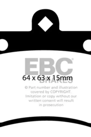 EBC 95-97 Mercedes-Benz C220 (W202) 2.2 (Single Pin Rear) Ultimax2 Rea — PMD Premier Motoring Development Special Discount