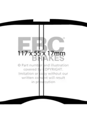 EBC 98-02 Chevrolet Prism 1.8 Ultimax2 Front Brake Pads — PMD Premier Motoring Development Free Returns