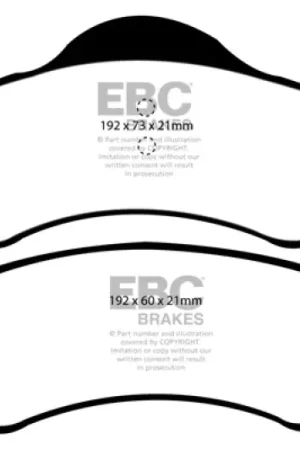 EBC 99 Dodge Dakota 2WD 2.5 Ultimax2 Front Brake Pads — PMD Premier Motoring Development Latest