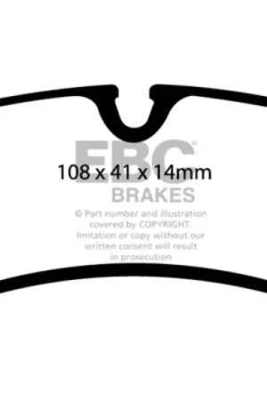 EBC 98-04 Cadillac Seville 4.6 Ultimax2 Rear Brake Pads — PMD Premier Motoring Development Buy Direct