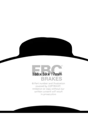 EBC 98 Mercedes-Benz M-Class (ML) ML320 3.2 Ultimax2 Front Brake Pads — PMD Premier Motoring Development Next Day Delivery