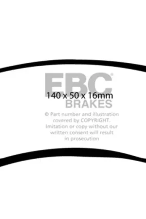 EBC 98 Mercedes-Benz M-Class (ML) ML320 3.2 Ultimax2 Rear Brake Pads — PMD Premier Motoring Development Bulk Order