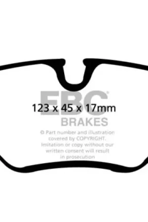 Original EBC 99-02 BMW Z3 2.5 Ultimax2 Rear Brake Pads — PMD Premier Motoring Development