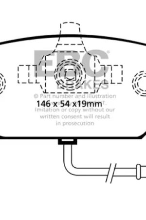 Budget EBC 00-05 Volkswagen Beetle 2.0 Ultimax2 Front Brake Pads — PMD Premier Motoring Development