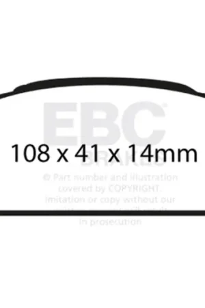 Sale EBC 02-06 Subaru Baja 2.5 Ultimax2 Rear Brake Pads — PMD Premier Motoring Development