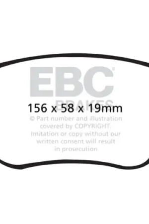 Hassle-Free Returns EBC 98-05 Volvo C70 2.3 Turbo T5 (16in Wheels) Ultimax2 Front Brake Pa — PMD Premier Motoring Development