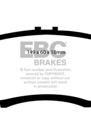 Super Sale EBC 01-03 Acura CL 3.2 Ultimax2 Front Brake Pads — PMD Premier Motoring Development
