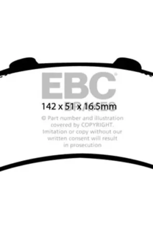 EBC 01-05 Cadillac Deville 4.6 HD Ultimax2 Rear Brake Pads — PMD Premier Motoring Development Big Sale