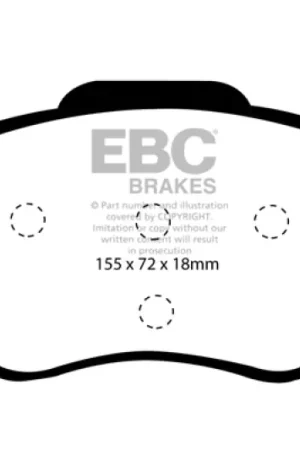 Hassle-Free Returns EBC 01-05 Volvo S60 2.3 Turbo T5 Ultimax2 Front Brake Pads — PMD Premier Motoring Development