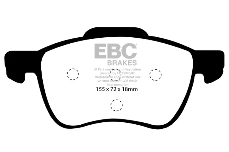Hassle-Free Returns EBC 01-05 Volvo S60 2.3 Turbo T5 Ultimax2 Front Brake Pads — PMD Premier Motoring Development