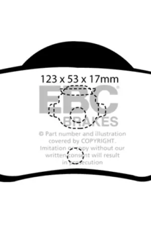 EBC 01-05 Volvo S60 2.3 Turbo T5 Ultimax2 Rear Brake Pads — PMD Premier Motoring Development Special Offer