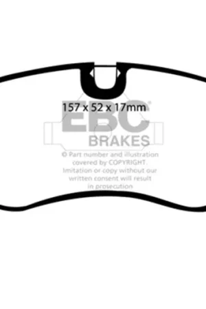 Certified EBC 99-02 Daewoo Lanos 1.6 Chassis -447433 Ultimax2 Front Brake Pads — PMD Premier Motoring Development