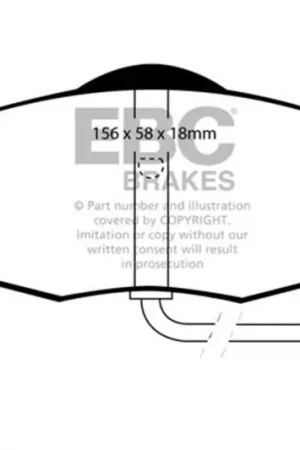 EBC 95-00 Ford Contour 2.0 Ultimax2 Front Brake Pads — PMD Premier Motoring Development No Minimum Order