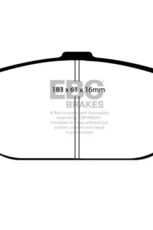 EBC 99-04 Ford Mustang 3.8 Ultimax2 Front Brake Pads — PMD Premier Motoring Development Hot Picks