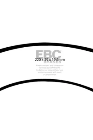 Authentic EBC 00-02 Dodge Ram 2500 Pick-up 5.2 2WD Ultimax2 Front Brake Pads — PMD Premier Motoring Development