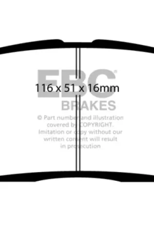 EBC 11-15 Scion IQ 1.3 Ultimax2 Front Brake Pads — PMD Premier Motoring Development Seasonal Sale