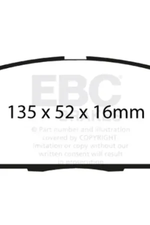 High Quality EBC 07-11 Acura CSX (Canada) 2.0 Type S Ultimax2 Front Brake Pads — PMD Premier Motoring Development