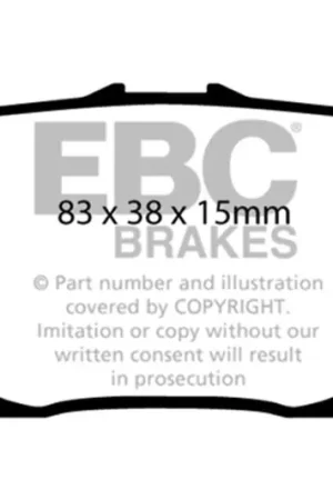 EBC 00-01 Lexus ES300 3.0 Ultimax2 Rear Brake Pads — PMD Premier Motoring Development Order Now