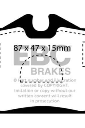 EBC 99-04 Volvo S40 1.9 Turbo T4 (200 BHP) Ultimax2 Rear Brake Pads — PMD Premier Motoring Development High Quality