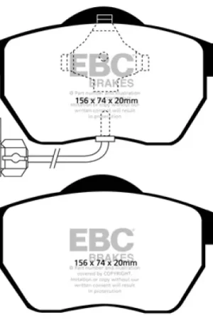EBC 03-04 Audi A4 1.8 Turbo Ultimax2 Front Brake Pads — PMD Premier Motoring Development Discount