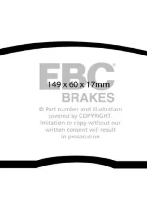 Genuine EBC 01-06 Hyundai Santa Fe 2.4 Ultimax2 Front Brake Pads — PMD Premier Motoring Development
