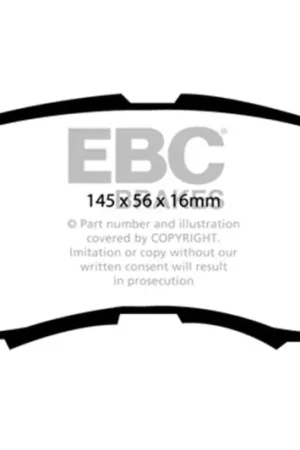 While Supplies Last EBC 11-14 Chrysler 200 2.4 Ultimax2 Front Brake Pads — PMD Premier Motoring Development