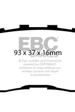 Free Returns EBC 02-03 Lexus ES300 3.0 Ultimax2 Rear Brake Pads — PMD Premier Motoring Development