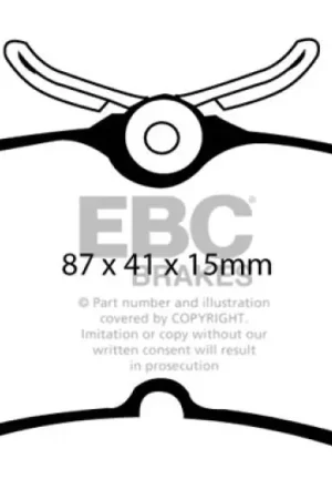 EBC 13+ Ford Fiesta 1.6 Turbo ST Ultimax2 Rear Brake Pads — PMD Premier Motoring Development Direct From Factory