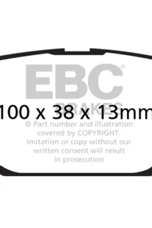 Handmade EBC 01-04 Mazda Protege 2.0 (Rear Rotors) Ultimax2 Rear Brake Pads — PMD Premier Motoring Development