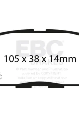 EBC 03-05 Infiniti FX35 3.5 Ultimax2 Rear Brake Pads — PMD Premier Motoring Development Order Now