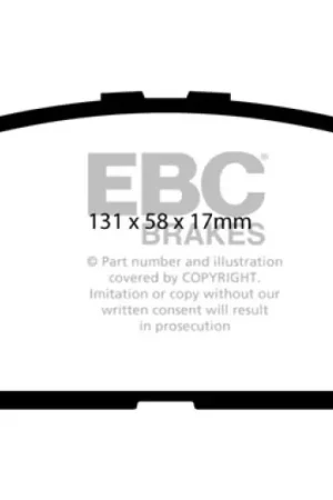 Fresh Stock EBC 06-07 Lexus GS300 3.0 Ultimax2 Front Brake Pads — PMD Premier Motoring Development